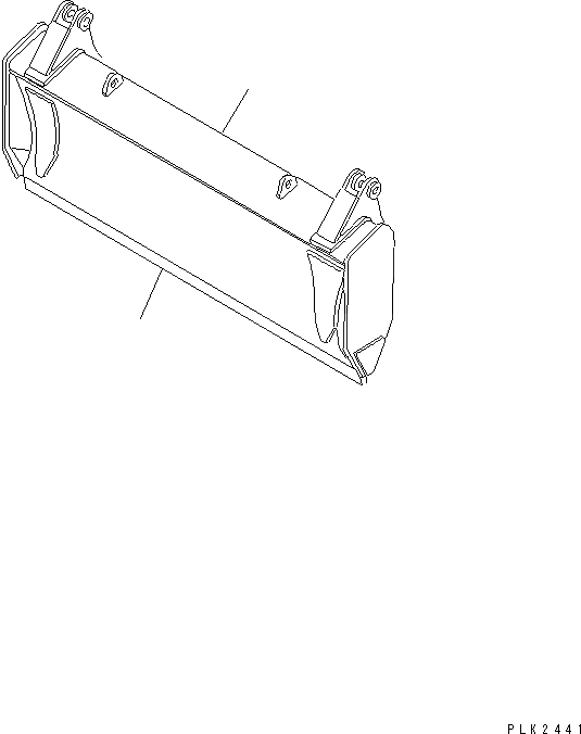 Схема запчастей Komatsu D41E-6T - ОТВАЛ (ДЛЯ TОБОД КОЛЕСАMING DOZER) ЧАСТИ BOOK
