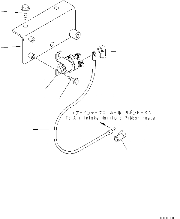 Схема запчастей Komatsu D41E-BB-6C - ВЫКЛЮЧАТЕЛЬ ПОДОГРЕВАТЕЛЯ КОМПОНЕНТЫ ДВИГАТЕЛЯ