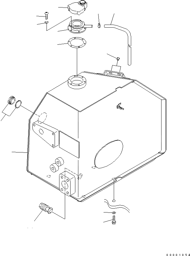 Схема запчастей Komatsu D41E-BB-6C - ГИДР. БАК. ГИДРАВЛИКА