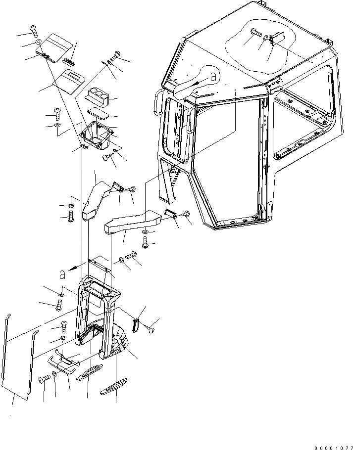 Схема запчастей Komatsu D41E-BB-6C - КАБИНА (ВОЗД.-CONDTIONER ВОЗДУХОВОДЫ) КАБИНА ОПЕРАТОРА И СИСТЕМА УПРАВЛЕНИЯ