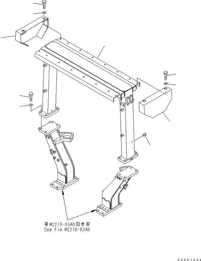 Схема запчастей Komatsu D41E-BB-6C - ROPS (С КАБИНОЙ) КАБИНА ОПЕРАТОРА И СИСТЕМА УПРАВЛЕНИЯ