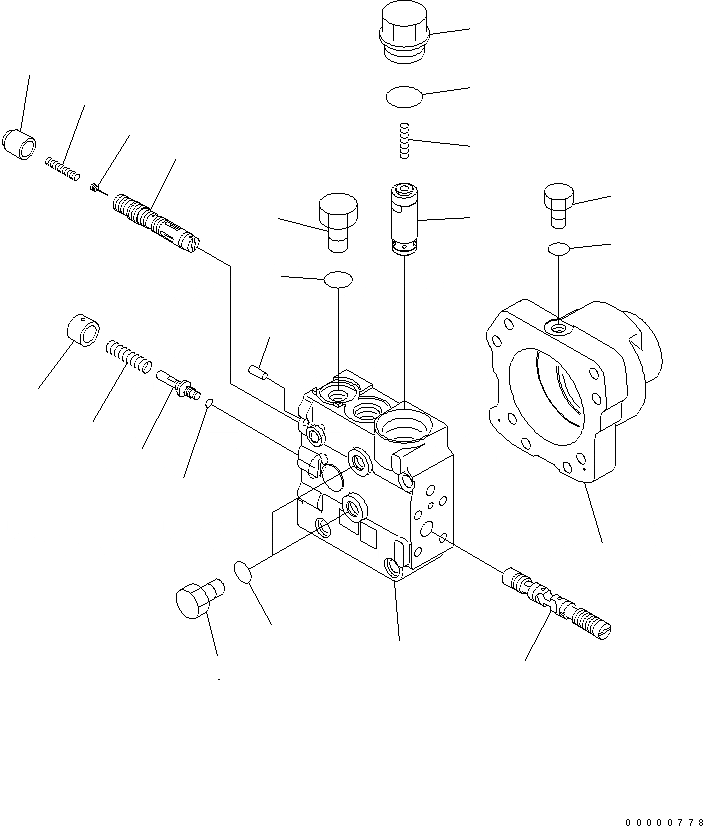 Схема запчастей Komatsu D41E-BB-6C - МОТОР ВЕНТИЛЯТОРА (/) ОСНОВН. КОМПОНЕНТЫ И РЕМКОМПЛЕКТЫ