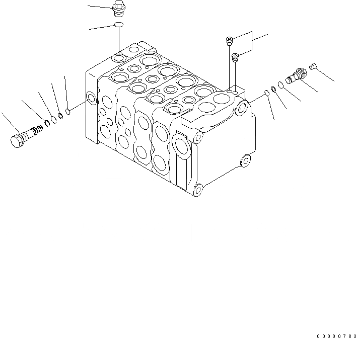 Схема запчастей Komatsu D41E-BB-6C - УПРАВЛЯЮЩ. КЛАПАН (4-Х СЕКЦИОНН.) (/7) (ДЛЯ РЫХЛИТЕЛЬ) ОСНОВН. КОМПОНЕНТЫ И РЕМКОМПЛЕКТЫ