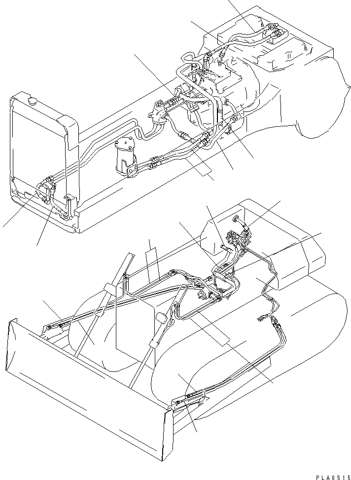Схема запчастей Komatsu D41P-5 - ЧАСТИ ДЛЯ ПЕРИОДИЧ. ЗАМЕНЫ(/) (ГИДРАВЛ ШЛАНГИ)(DP) КАТАЛОГИ ЗЧ