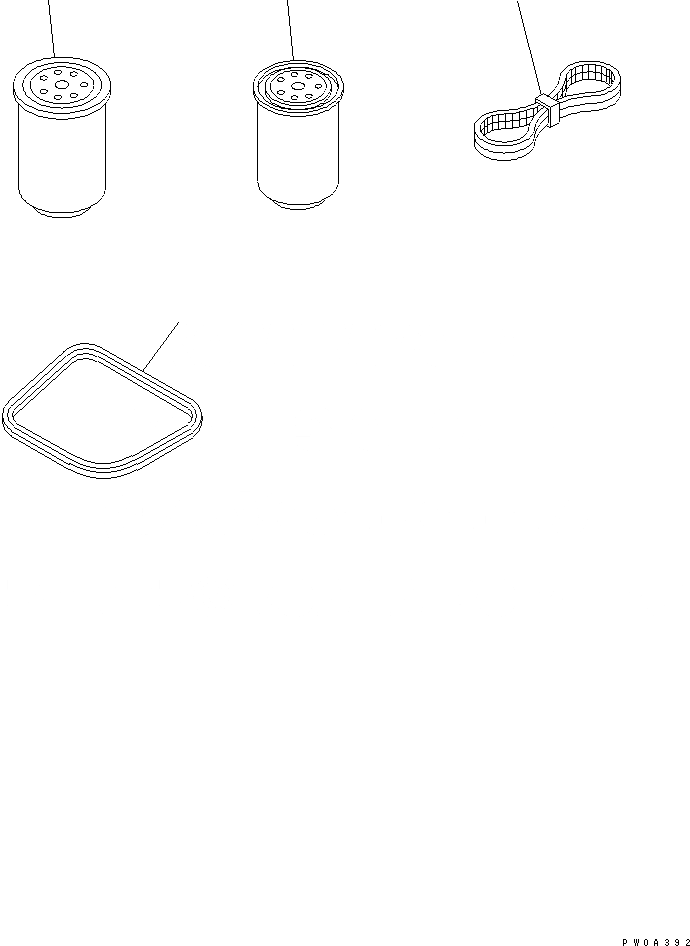 Схема запчастей Komatsu D41P-6K - ЗАП. ЧАСТИ (ДВИГАТЕЛЬ) АКСЕССУАРЫ