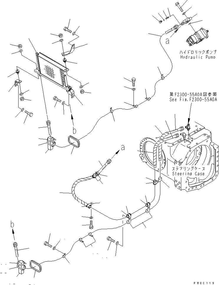 Схема запчастей Komatsu D41PF-6K-T2 - РУЛЕВ. УПРАВЛЕНИЕ МАСЛ. ЛИНИЯ (РУЛЕВ. УПРАВЛЕНИЕ ОХЛАДИТЕЛЬ)(№8-) СИЛОВАЯ ПЕРЕДАЧА И КОНЕЧНАЯ ПЕРЕДАЧА