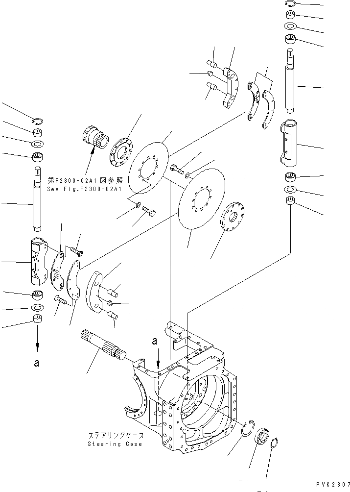 Схема запчастей Komatsu D41PF-6 - СИЛОВАЯ ЛИНИЯ (МУФТА И ТОРМОЗ.) (PF) СИЛОВАЯ ПЕРЕДАЧА И КОНЕЧНАЯ ПЕРЕДАЧА