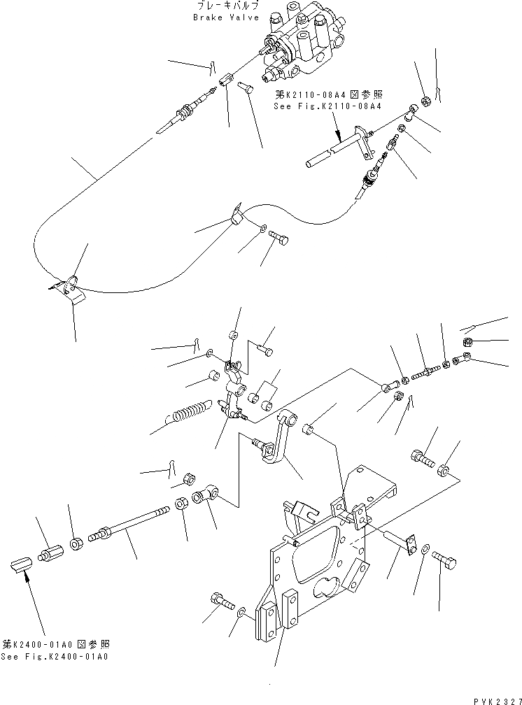 Схема запчастей Komatsu D41PF-6 - СИЛОВАЯ ЛИНИЯ (ОТВАЛ УПРАВЛ-Е КОРПУС) (PF) СИЛОВАЯ ПЕРЕДАЧА И КОНЕЧНАЯ ПЕРЕДАЧА