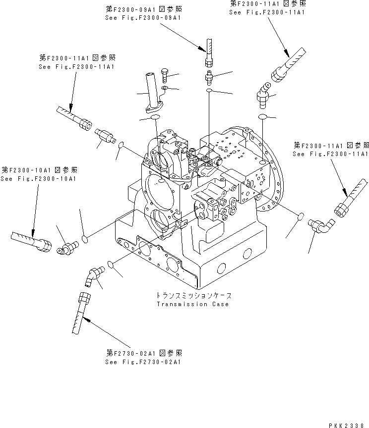 Схема запчастей Komatsu D41PF-6 - ТРАНСМИССИЯ (НАПОЛНИТЕЛЬ И ТРУБЫ) (PF) СИЛОВАЯ ПЕРЕДАЧА И КОНЕЧНАЯ ПЕРЕДАЧА