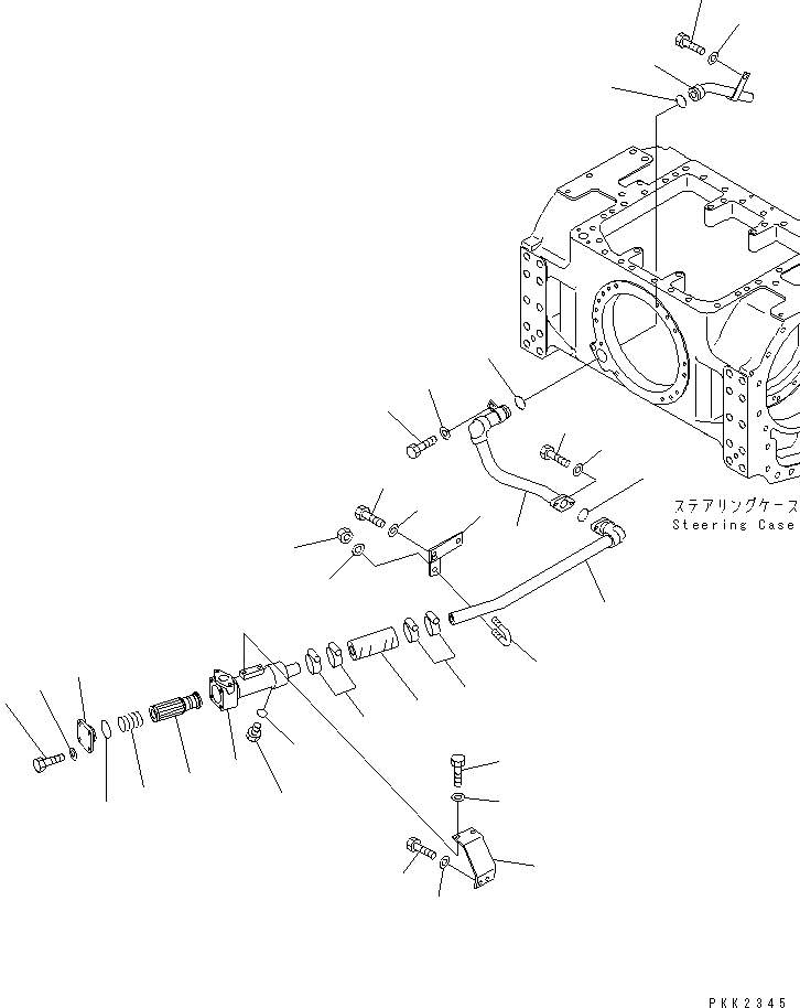 Схема запчастей Komatsu D41PF-6 - РУЛЕВ. УПРАВЛЕНИЕ МАСЛ. ЛИНИЯ (РУЛЕВ. УПРАВЛЕНИЕ ВСАСЫВ.) (/) (PF) СИЛОВАЯ ПЕРЕДАЧА И КОНЕЧНАЯ ПЕРЕДАЧА