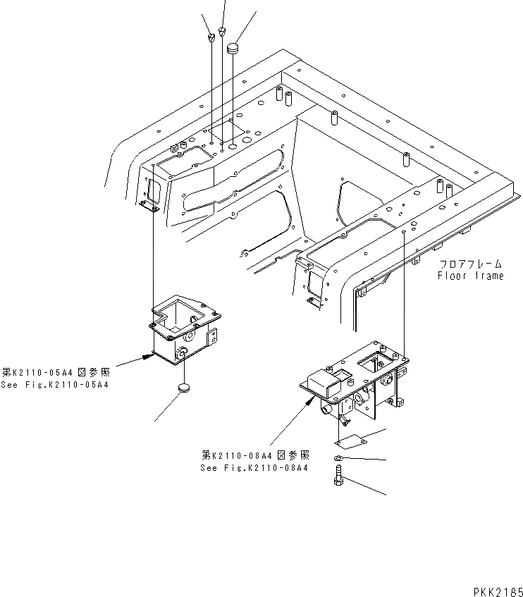 Схема запчастей Komatsu D41PF-6 - ОСНОВН. КОНСТРУКЦИЯ (ЗАГЛУШКА) (С КАБИНОЙ) КАБИНА ОПЕРАТОРА И СИСТЕМА УПРАВЛЕНИЯ