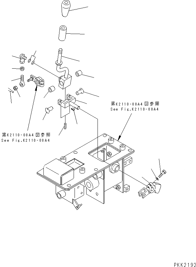 Схема запчастей Komatsu D41PF-6 - ОСНОВН. КОНСТРУКЦИЯ (РУЛЕВ. УПРАВЛЕНИЕ УПРАВЛ-Е) (/) (ДЛЯ F-R ТРАНСМИССИЯ) КАБИНА ОПЕРАТОРА И СИСТЕМА УПРАВЛЕНИЯ