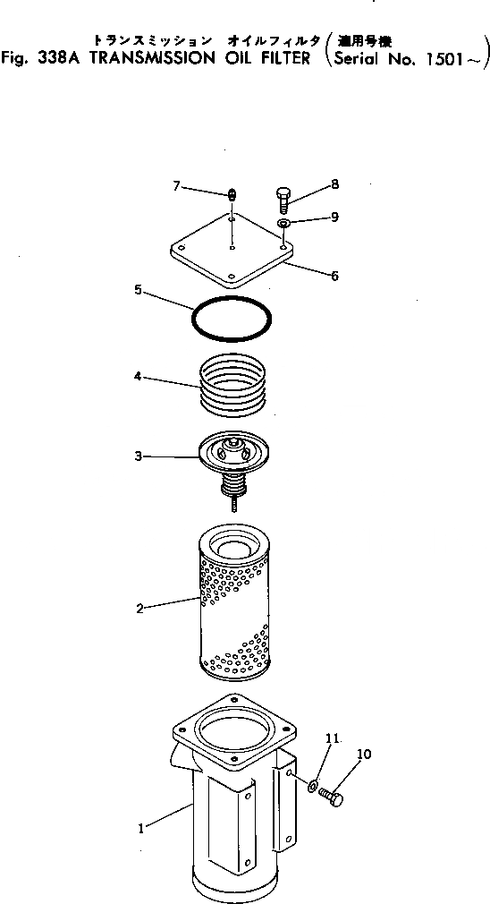 Схема запчастей Komatsu D455A-1 - МАСЛЯНЫЙ ФИЛЬТР ТРАНСМИССИИ(№-) СИСТЕМАУПРАВЛЕНИЯ ПОВОРОТОМ И КОНЕЧНАЯ ПЕРЕДАЧА