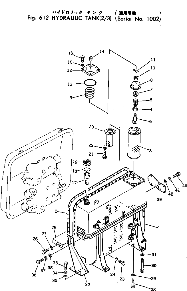 Схема запчастей Komatsu D455A-1 - ГИДР. БАК. (/)(№-) УПРАВЛ-Е РАБОЧИМ ОБОРУДОВАНИЕМ