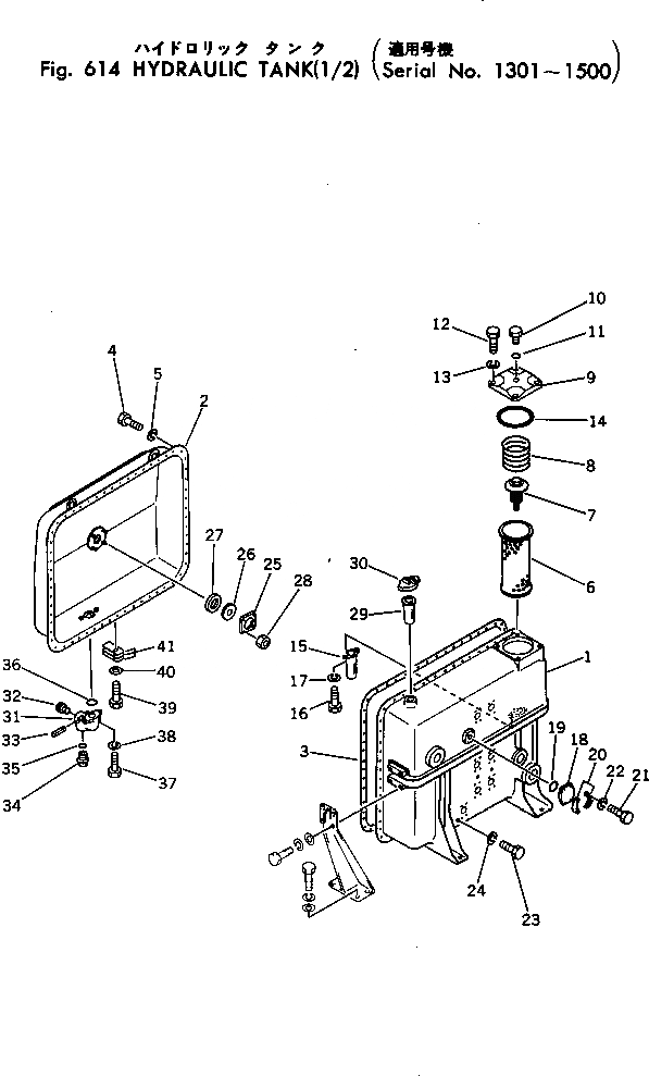 Схема запчастей Komatsu D455A-1 - ГИДР. БАК. (/)(№-) УПРАВЛ-Е РАБОЧИМ ОБОРУДОВАНИЕМ