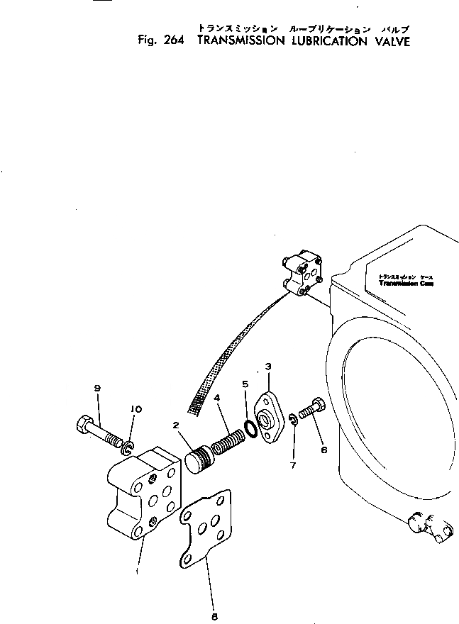 Схема запчастей Komatsu D45P-1 - ТРАНСМИССИЯ СМАЗЫВ. КЛАПАН ГИДРОТРАНСФОРМАТОР И ТРАНСМИССИЯ