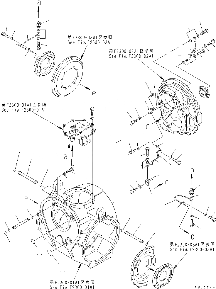 Схема запчастей Komatsu D475A-3 - РУЛЕВ. УПРАВЛЕНИЕ И ТОРМОЗНАЯ ГИДРОЛИНИЯ СИЛОВАЯ ПЕРЕДАЧА И КОНЕЧНАЯ ПЕРЕДАЧА
