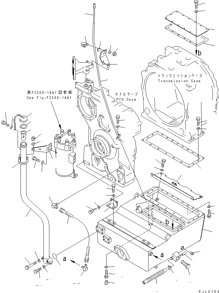 Схема запчастей Komatsu D475A-3 - ГИДРОЛИНИЯ ТРАНСМИССИИ СИЛОВАЯ ПЕРЕДАЧА И КОНЕЧНАЯ ПЕРЕДАЧА