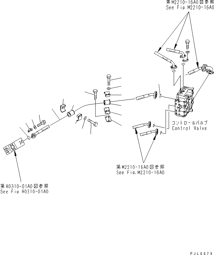 Схема запчастей Komatsu D475A-3 - РЫХЛИТЕЛЬ ЛИНИЯ ГИДРАВЛИКА