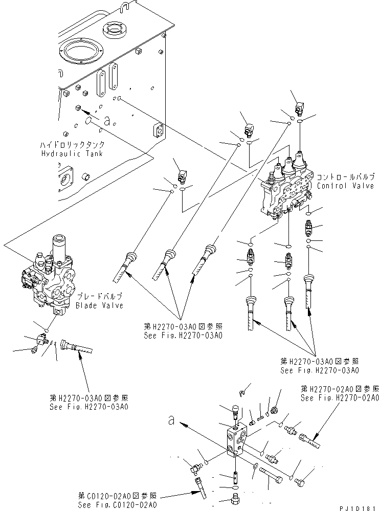 Схема запчастей Komatsu D475A-3 - БАК КЛАПАН (ДЛЯ ГЛАВН. ЛИНИЯ) ЧАСТИ КОРПУСА