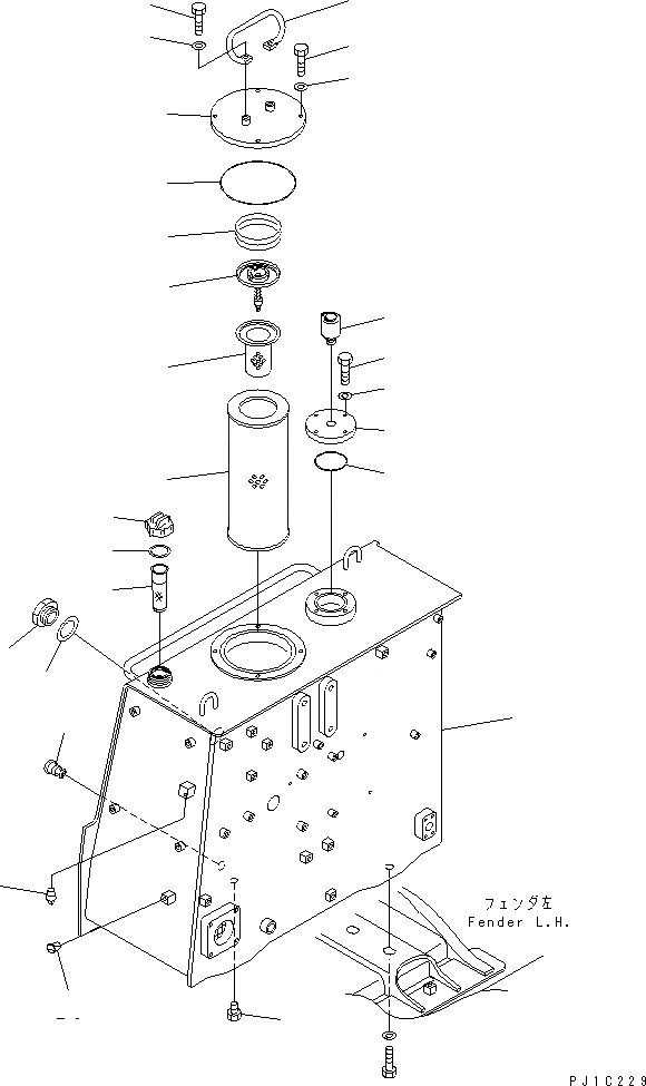Схема запчастей Komatsu D475A-3-HD - ГИДР. БАК. (МАТЕРИАЛSUMOTO KOUGYOU)(№89-) ГИДРАВЛИКА
