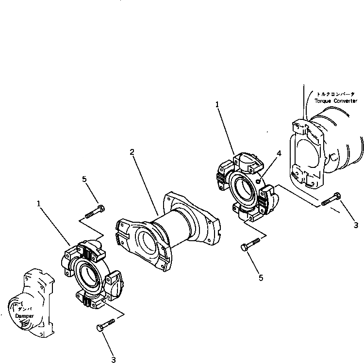 Схема запчастей Komatsu D475A-1 - КРЕСТОВИНА ГИДРОТРАНСФОРМАТОР И ТРАНСМИССИЯ