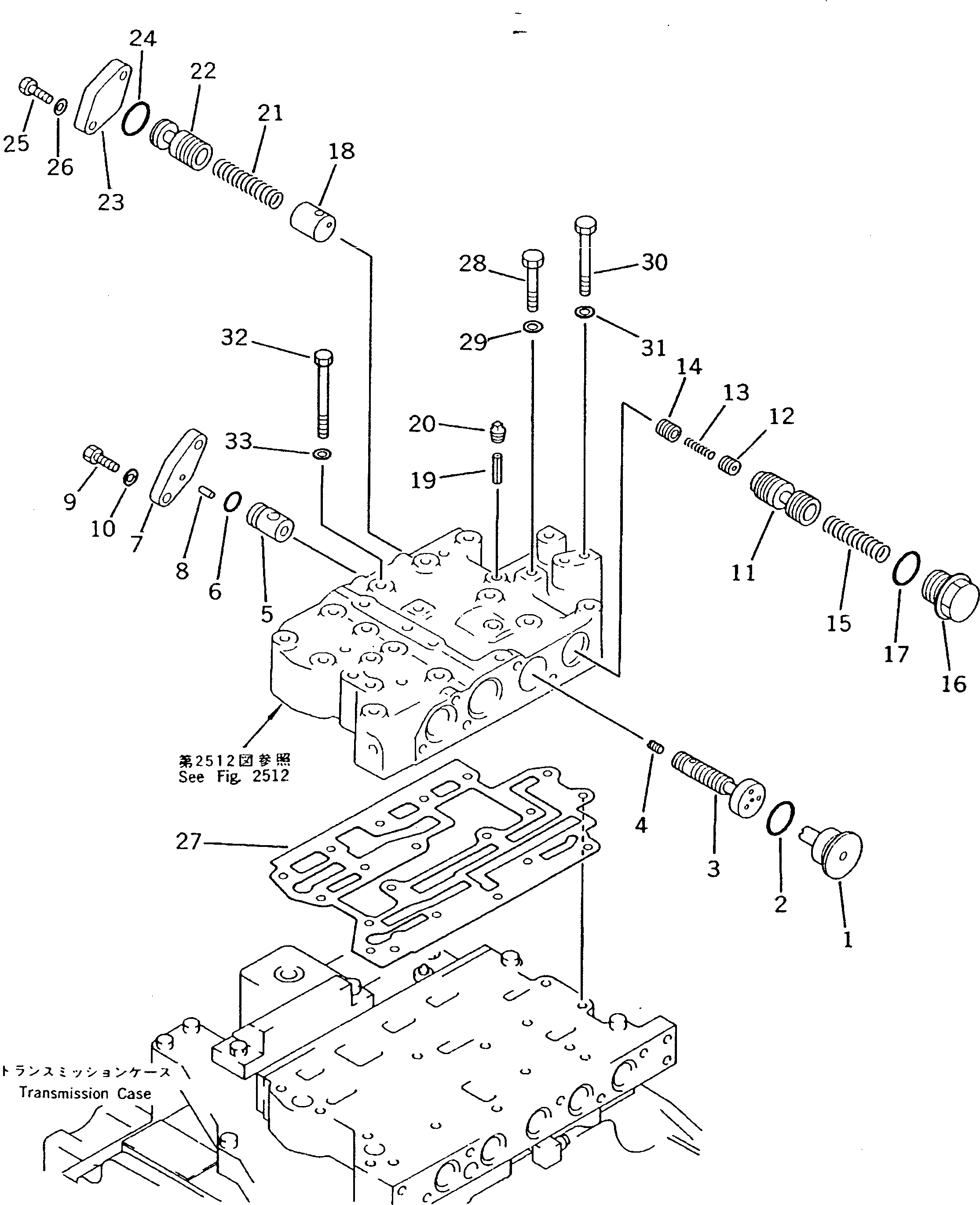 Схема запчастей Komatsu D475A-1 - КЛАПАН ТРАНСМИССИИ (/) ГИДРОТРАНСФОРМАТОР И ТРАНСМИССИЯ