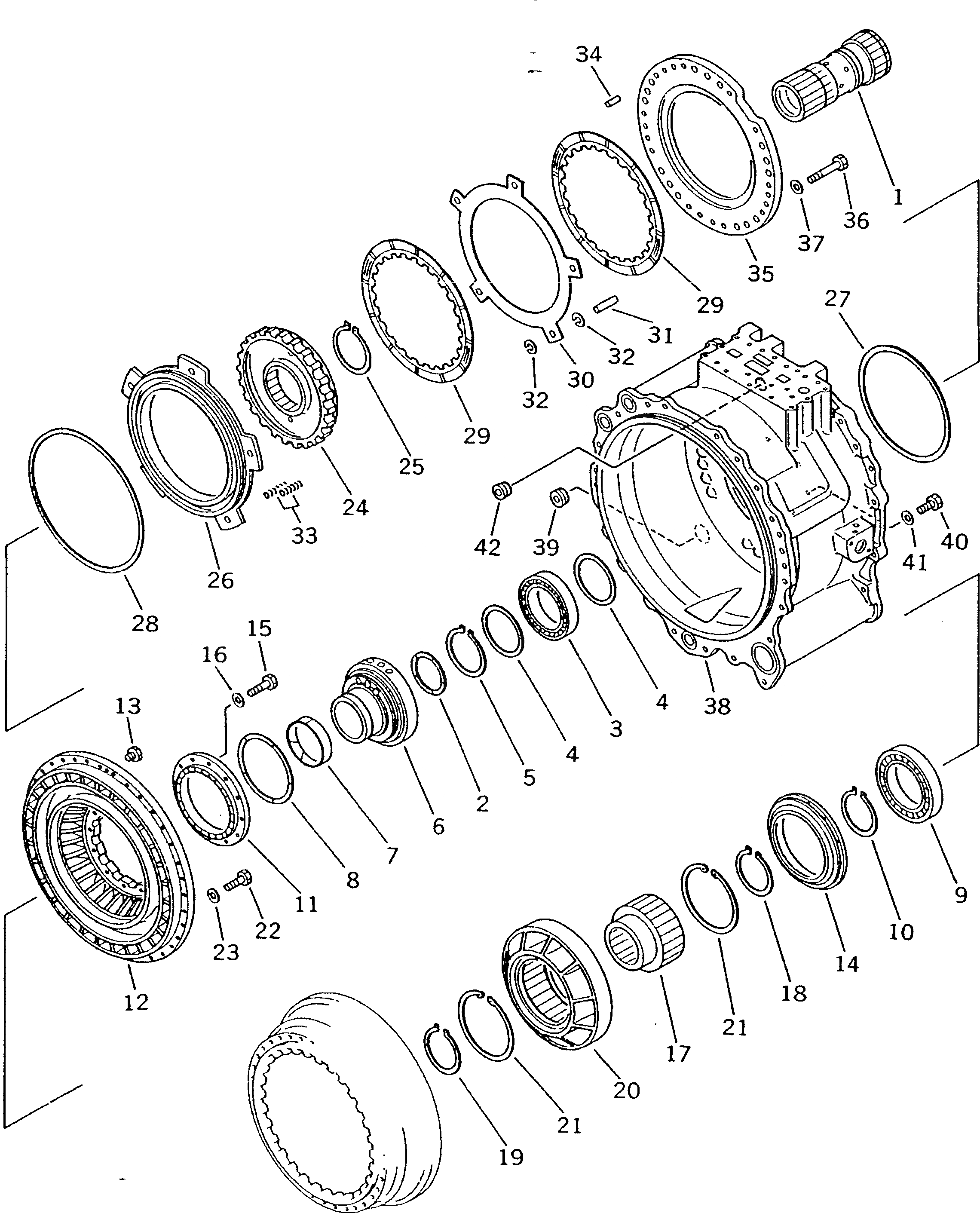 Схема запчастей Komatsu D475A-2 - ГИДРОТРАНСФОРМАТОР (/) ГТР CONVERTOR¤ ТРАНСМИССИЯ¤ РУЛЕВ. УПРАВЛЕНИЕ И КОНЕЧНАЯ ПЕРЕДАЧА