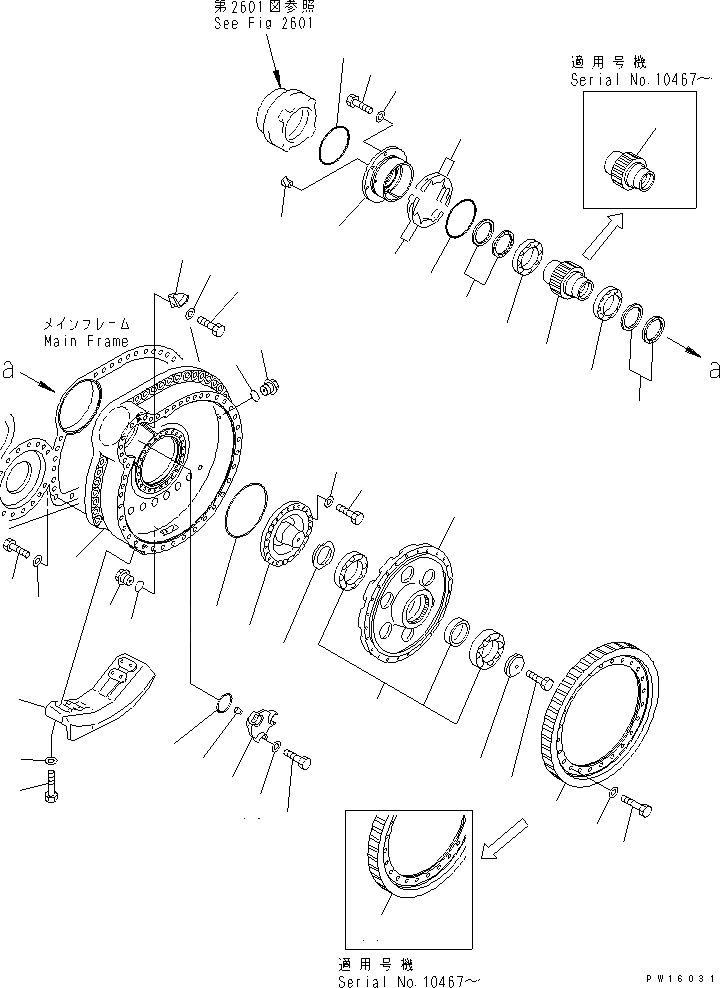 Схема запчастей Komatsu D475A-2 - КОНЕЧНАЯ ПЕРЕДАЧА (/) ГТР CONVERTOR¤ ТРАНСМИССИЯ¤ РУЛЕВ. УПРАВЛЕНИЕ И КОНЕЧНАЯ ПЕРЕДАЧА