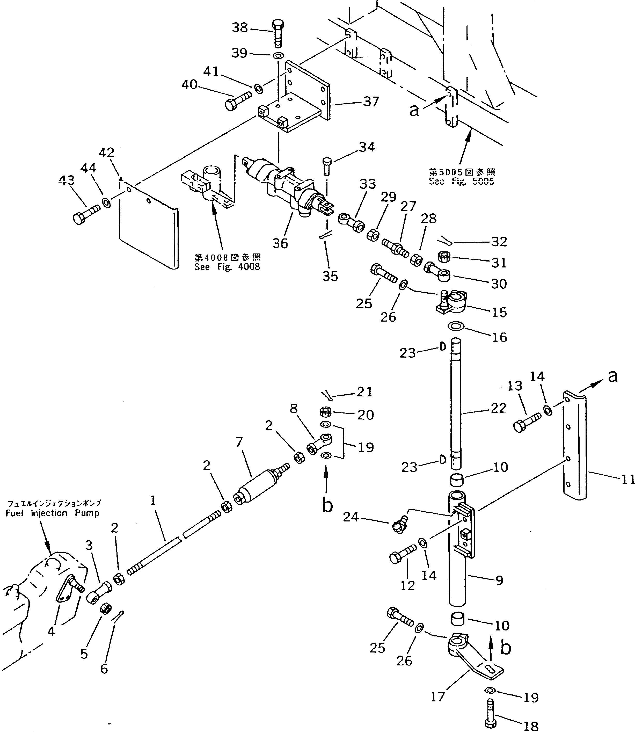 Схема запчастей Komatsu D475A-2 - МЕХАНИЗМ УПРАВЛ-Я ПОДАЧЕЙ ТОПЛИВА (/) (С КОНТРОЛЕМ ПРОСКАЛЬЗ-Я ГУСЕНИЦ) СИСТЕМА УПРАВЛЕНИЯ