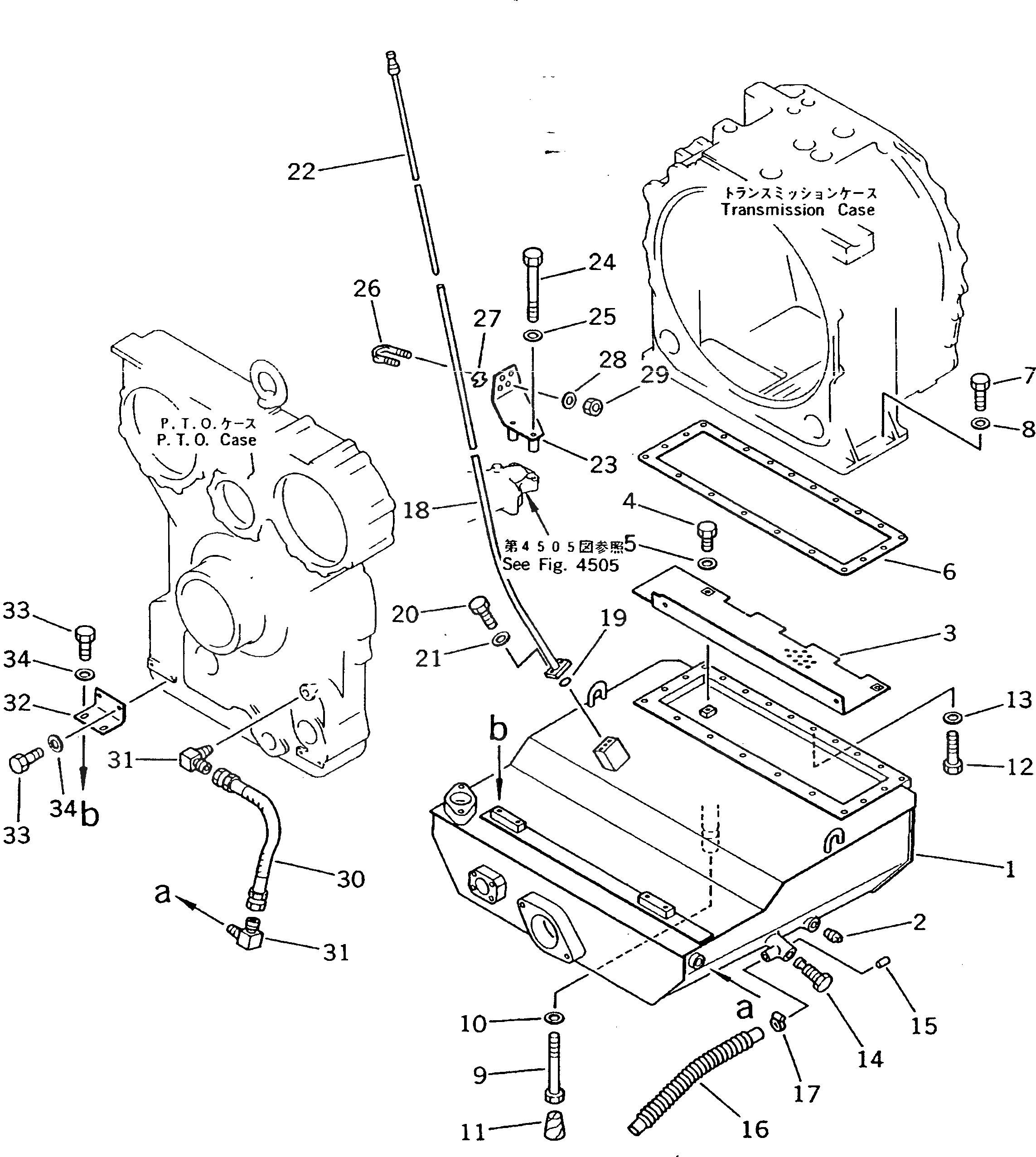 Схема запчастей Komatsu D475A-2 - ГИДРОЛИНИЯ ТРАНСМИССИИ (/) СИСТЕМА УПРАВЛЕНИЯ