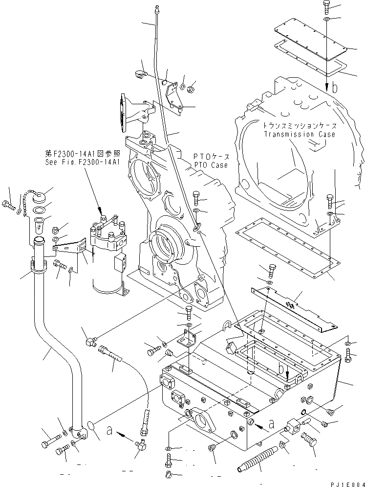 Схема запчастей Komatsu D475A-3 - ГИДРОЛИНИЯ ТРАНСМИССИИ (С ОБОГРЕВ. ПОДДОНА)(№7-) СИЛОВАЯ ПЕРЕДАЧА И КОНЕЧНАЯ ПЕРЕДАЧА