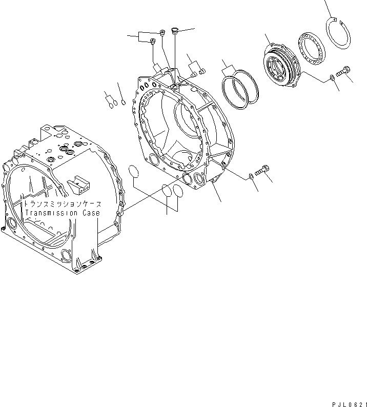 Схема запчастей Komatsu D475A-3 - ПЕРЕДАЧА СИЛОВАЯ ПЕРЕДАЧА И КОНЕЧНАЯ ПЕРЕДАЧА