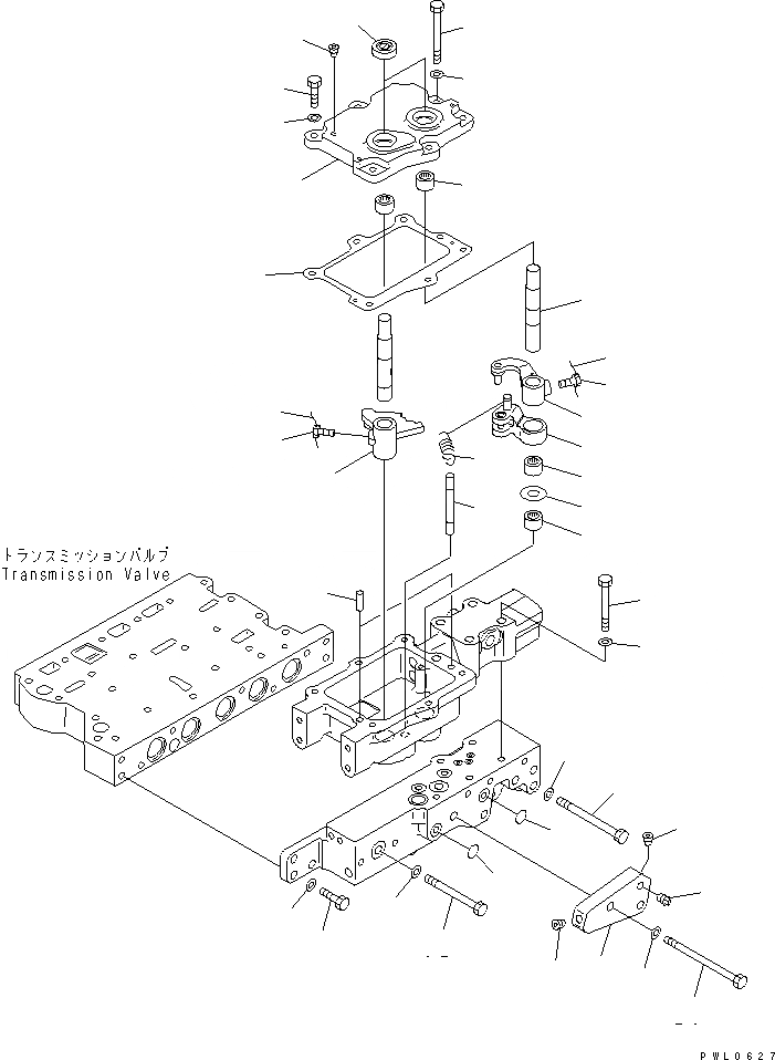 Схема запчастей Komatsu D475A-3 - ТРАНСМИССИЯ СОЛЕНОИДНЫЙ КЛАПАН (/) СИЛОВАЯ ПЕРЕДАЧА И КОНЕЧНАЯ ПЕРЕДАЧА
