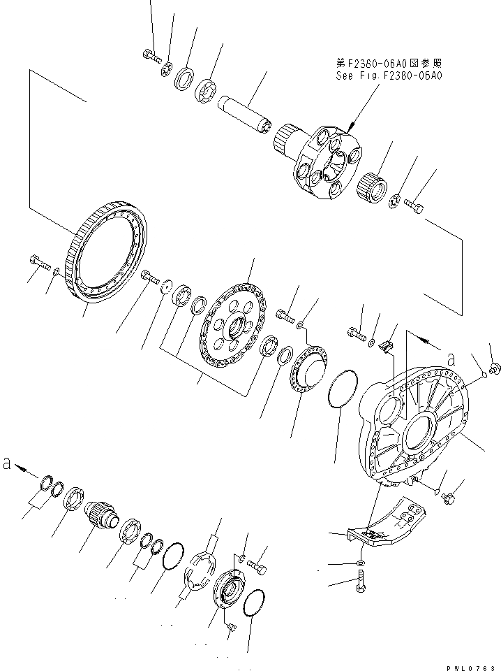 Схема запчастей Komatsu D475A-3 - КОНЕЧНАЯ ПЕРЕДАЧА¤ ПРАВ. (/) (TAR ПЕСЧАН. СПЕЦ-Я.) СИЛОВАЯ ПЕРЕДАЧА И КОНЕЧНАЯ ПЕРЕДАЧА