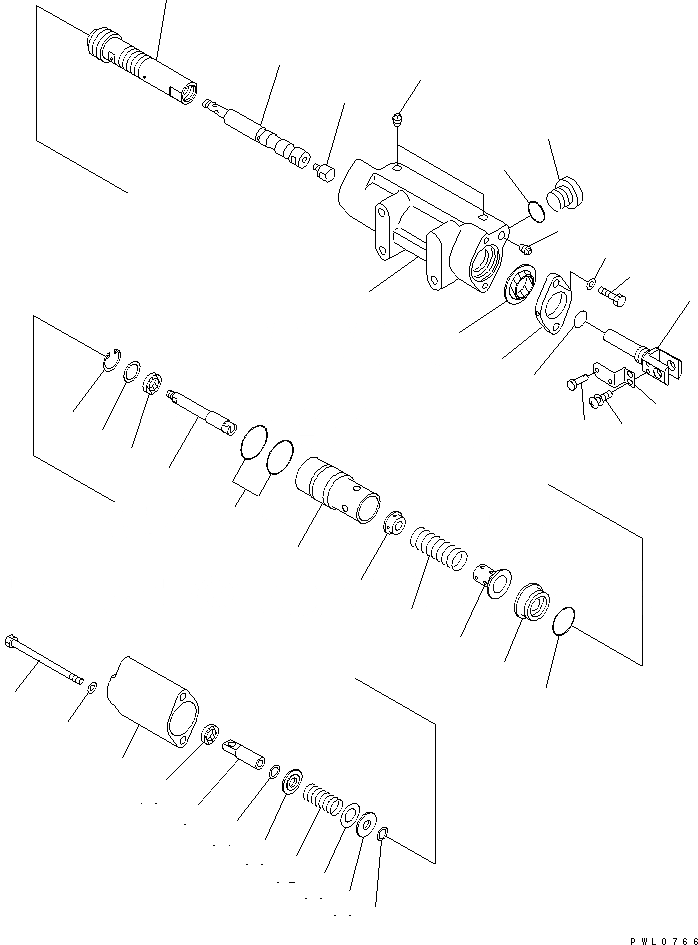 Схема запчастей Komatsu D475A-3 - СЕРВОКЛАПАН СИЛОВАЯ ПЕРЕДАЧА И КОНЕЧНАЯ ПЕРЕДАЧА