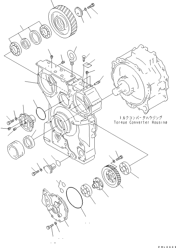 Схема запчастей Komatsu D475A-3-SC - МЕХ-М ОТБОРА МОЩНОСТИ (/) СИЛОВАЯ ПЕРЕДАЧА И КОНЕЧНАЯ ПЕРЕДАЧА