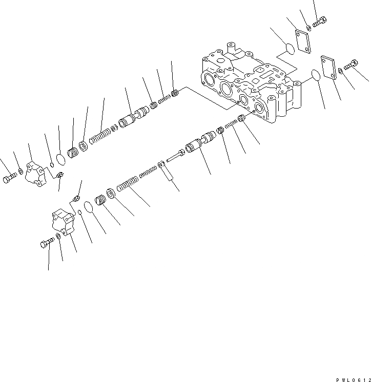 Схема запчастей Komatsu D475A-3-SC - ГИДРОТРАНСФОРМАТОР КЛАПАН (/) (УСИЛЕНН. Э/ПРОВОДКА)(№88-) СИЛОВАЯ ПЕРЕДАЧА И КОНЕЧНАЯ ПЕРЕДАЧА