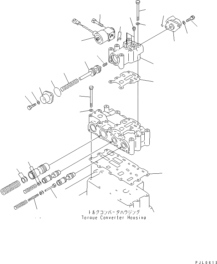 Схема запчастей Komatsu D475A-3-SC - ГИДРОТРАНСФОРМАТОР КЛАПАН (/) СИЛОВАЯ ПЕРЕДАЧА И КОНЕЧНАЯ ПЕРЕДАЧА