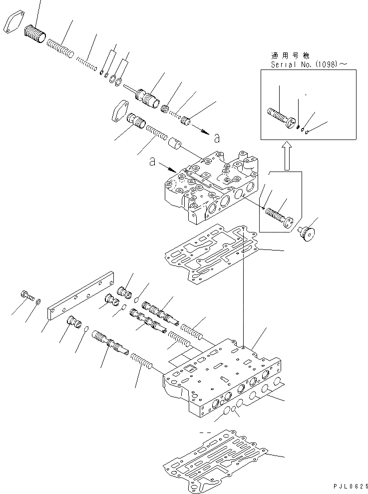 Схема запчастей Komatsu D475A-3-SC - КЛАПАН УПРАВЛЕНИЯ ТРАНСМИССИЕЙ (/) СИЛОВАЯ ПЕРЕДАЧА И КОНЕЧНАЯ ПЕРЕДАЧА