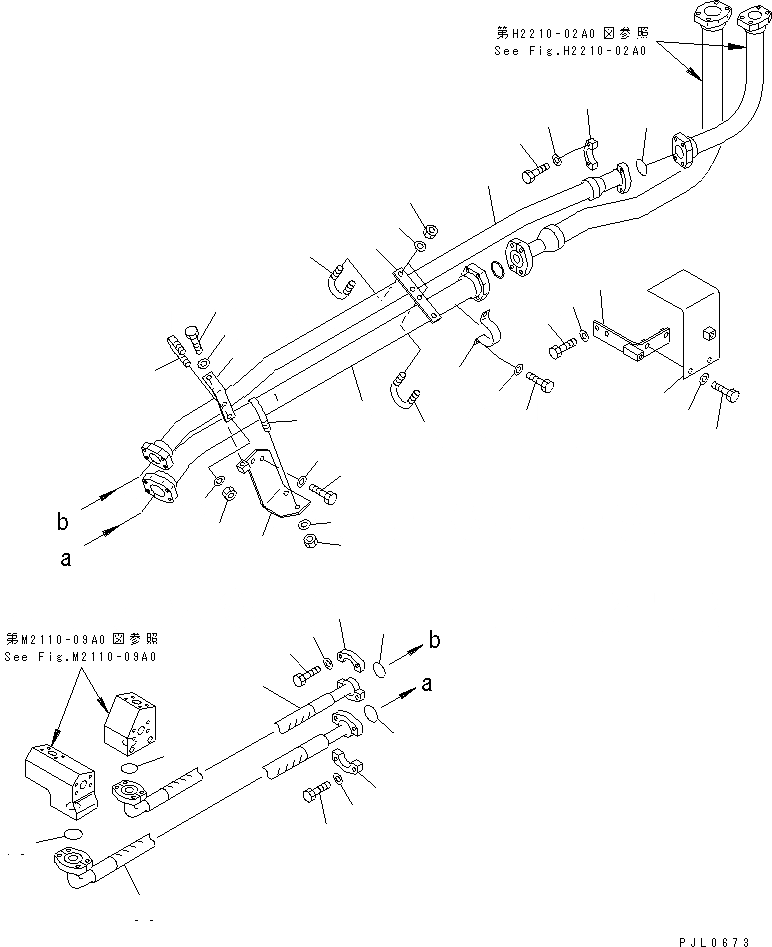 Схема запчастей Komatsu D475A-3-SC - ПОДЪЕМ. ОТВАЛА ЛИНИЯ (/) ГИДРАВЛИКА