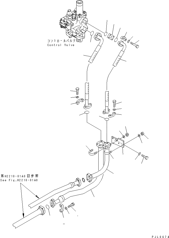 Схема запчастей Komatsu D475A-3-SC - ПОДЪЕМ. ОТВАЛА ЛИНИЯ (/) ГИДРАВЛИКА
