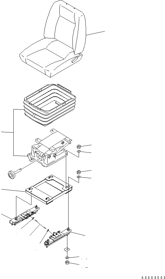 Схема запчастей Komatsu D475A-3-SC - СИДЕНЬЕ ОПЕРАТОРА (СИДЕНЬЕ КОЖ.ЗАМ.)(№7-) КАБИНА ОПЕРАТОРА И СИСТЕМА УПРАВЛЕНИЯ