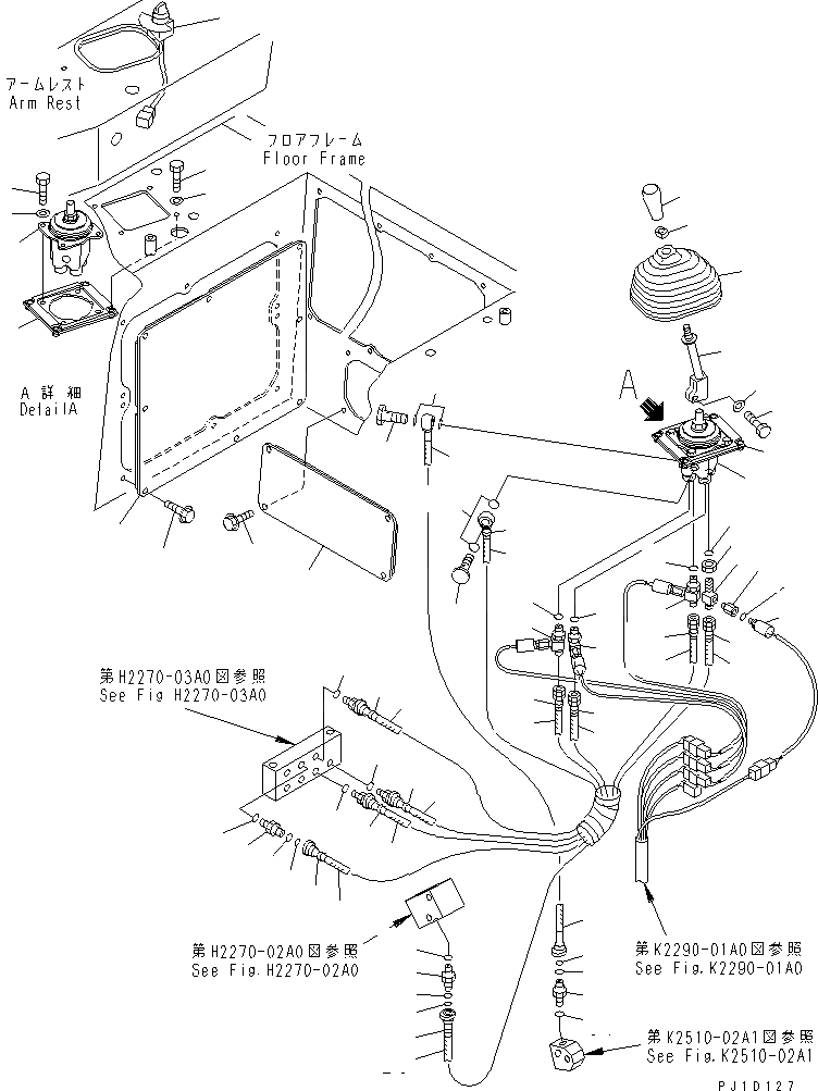 Схема запчастей Komatsu D475A-3-SC - УПРАВЛ-Е РЫХЛИТЕЛЕМ КАБИНА ОПЕРАТОРА И СИСТЕМА УПРАВЛЕНИЯ