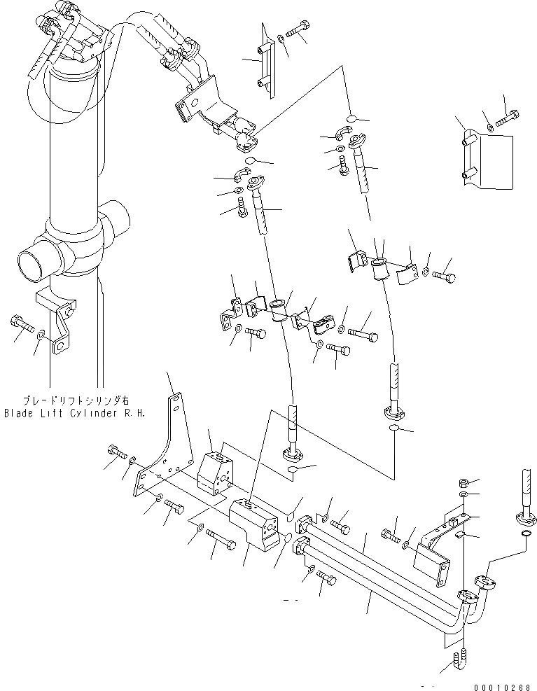 Схема запчастей Komatsu D475A-3-SC - ПОДЪЕМ. ОТВАЛА ЛИНИЯ (/) ЧАСТИ КОРПУСА