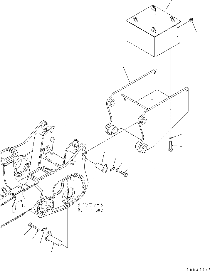 Схема запчастей Komatsu D475A-5 - ПРОТИВОВЕС РАБОЧЕЕ ОБОРУДОВАНИЕ