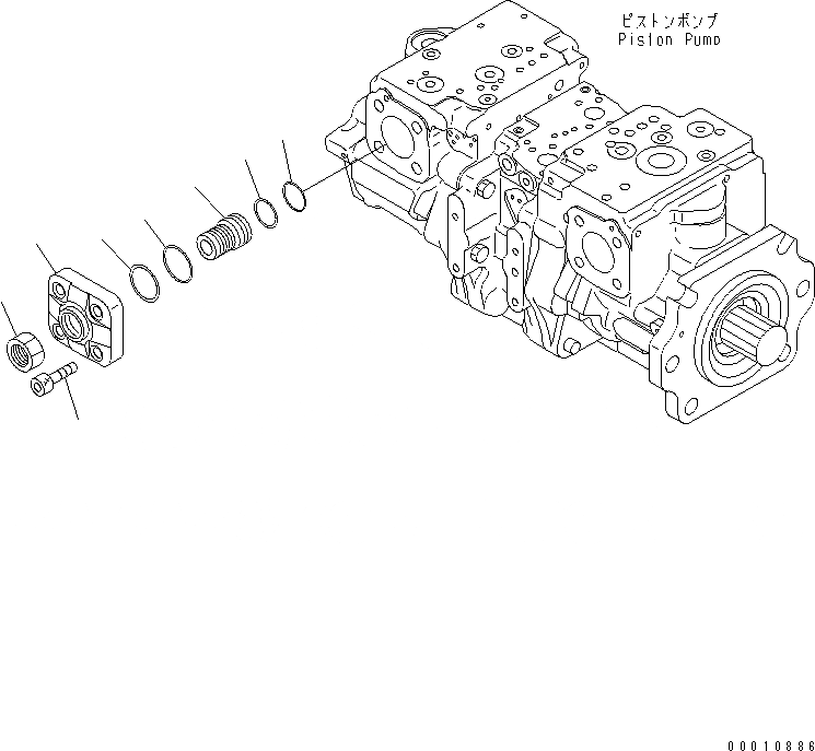 Схема запчастей Komatsu D475A-5 - ПОРШЕНЬ НАСОС (9/) ОСНОВН. КОМПОНЕНТЫ И РЕМКОМПЛЕКТЫ