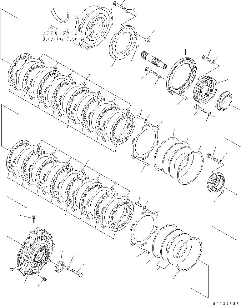 Схема запчастей Komatsu D475A-5 - РУЛЕВ. УПРАВЛЕНИЕ (/8) (БОРТОВ. ФРИКЦИОН И ТОРМОЗ. (/)) СИЛОВАЯ ПЕРЕДАЧА И КОНЕЧНАЯ ПЕРЕДАЧА