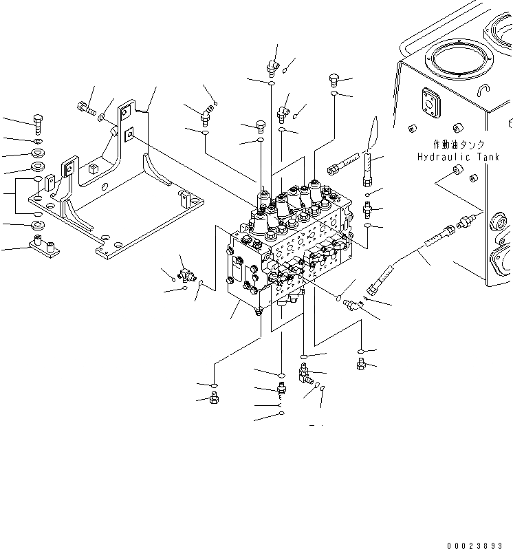 Схема запчастей Komatsu D475A-5 - УПРАВЛЯЮЩ. КЛАПАН  (БЕЗ РЫХЛИТЕЛЯ) ЧАСТИ КОРПУСА