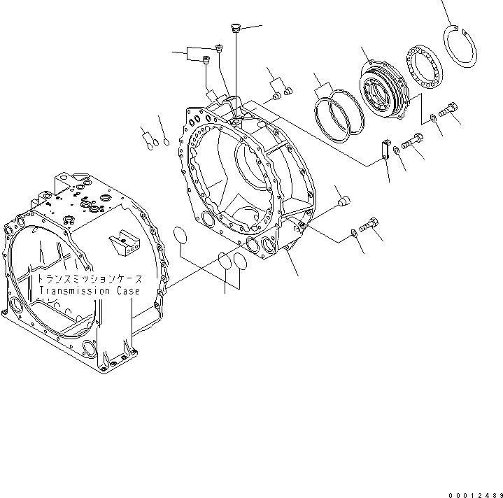 Схема запчастей Komatsu D475A-5 - ПЕРЕДАЧА СИЛОВАЯ ПЕРЕДАЧА И КОНЕЧНАЯ ПЕРЕДАЧА
